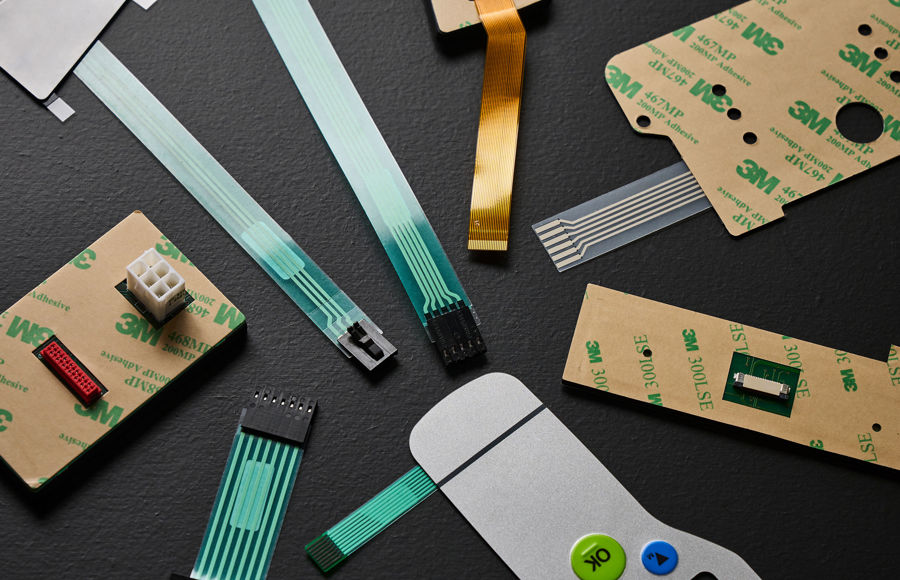 Elektrischer Anschluss für Industrietastatur - Verbindung zwischen Tastatur und PCB