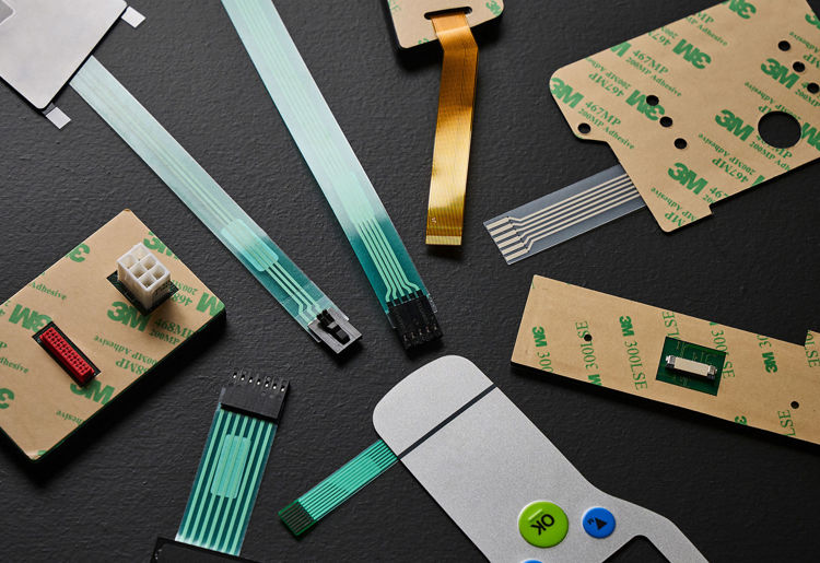 Elektrisk hale til industrielt tastatur - forbindelsen mellem tastaturet og PCB'et