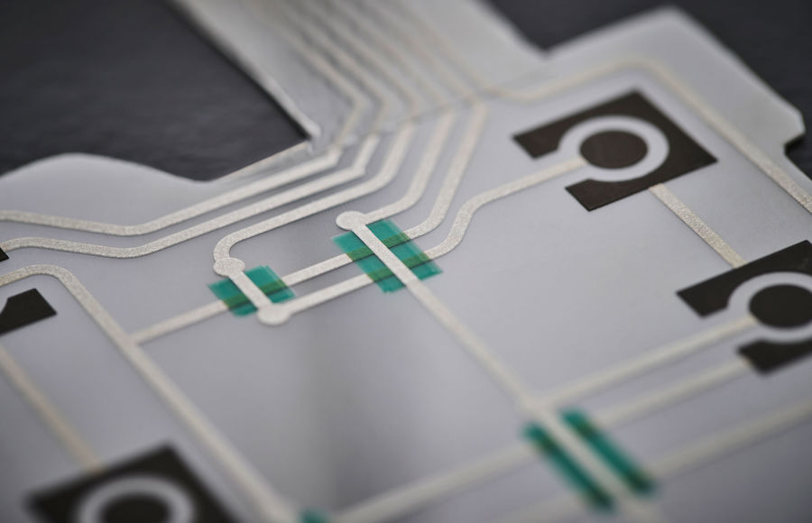 PET - gedruckte Silberleiterbahnen auf Polyesterfolie - elektrisch leitfähige Folie für Industrietastaturen